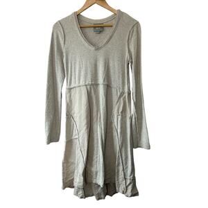 Anthropologie Maeve Northwood Patchwork Dress Cotton Linen Lagenlook Size XS